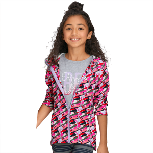 Feeling Fierce Print Jacket for Girls